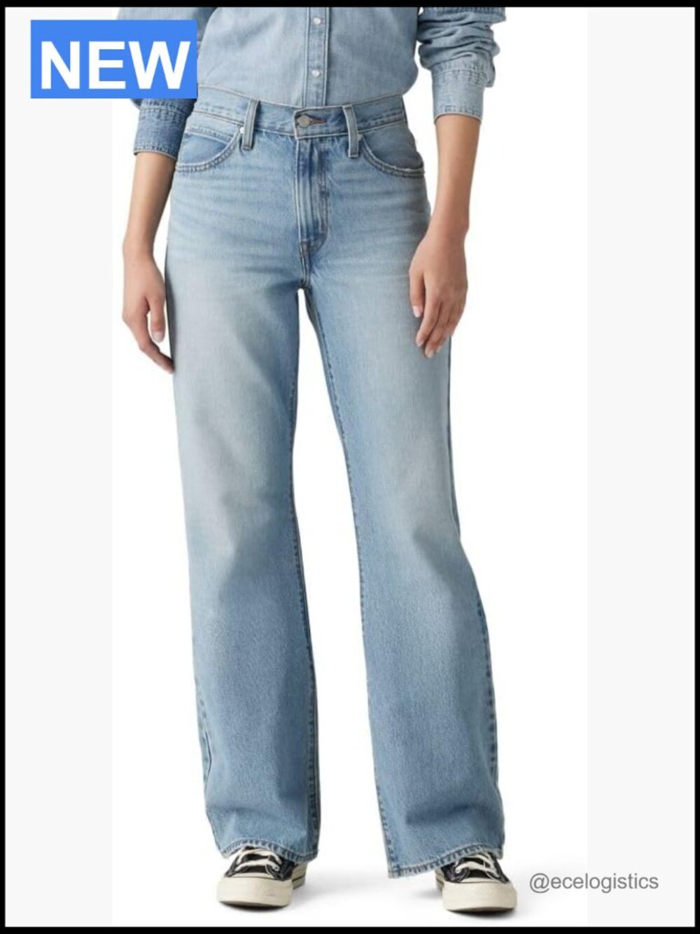 Vintage Mid Rise Bootcut Jeans, Loose Fit, 31" Inseam